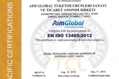 EN ISO 13485:2012 Certificate